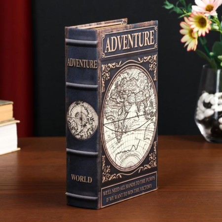 Safe Brush Tree leatherette "Adventures. Card" 21x13x5 cm-5