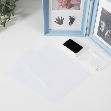 Photo frame plastic 8x12 cm "Our baby" Blue with a frame for ultrasound 2x36.5x22.7 cm-5