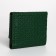 Women's wallet on the button, green color