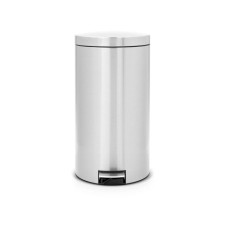 Brabantia Classic garbage bucket, two -section, with a pedal, steel color, 2x20 liters