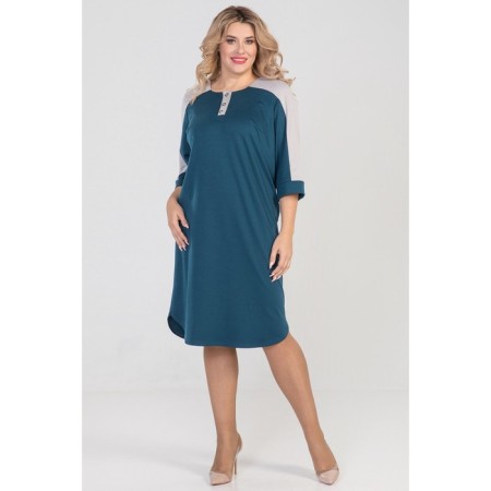 Female dress, size 56, turquoise color