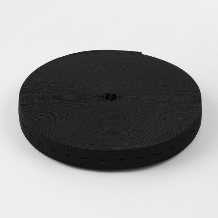 Elevard perforated, 20 mm, 25 m, black color-3