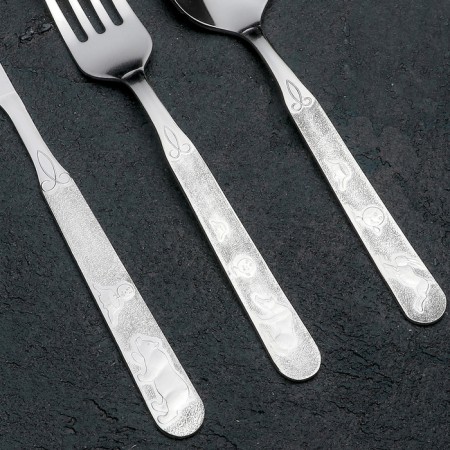 Set of cutlery "Toptyzhka", 4 items, thickness 1.5 mm-1