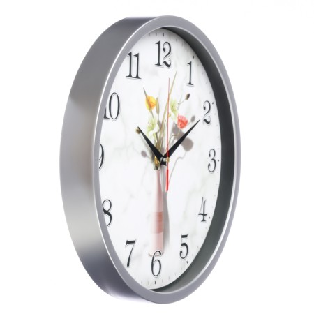 Watch wall "Flowers", D-30 cm, smooth move-1