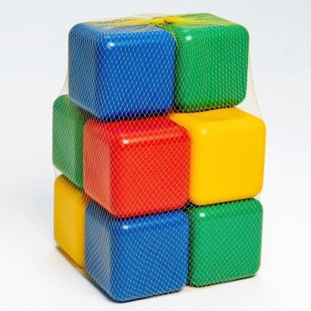 A set of colored cubes, 10 pieces 12 × 12 cm-6