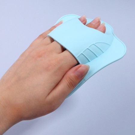 Massage - brush, anti -cellulite, 14 × 12 × 3.5 cm, blue color-9