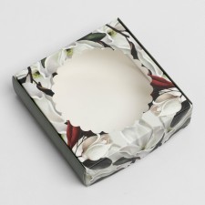 Box for Makarun with low sides, confectionery packaging 