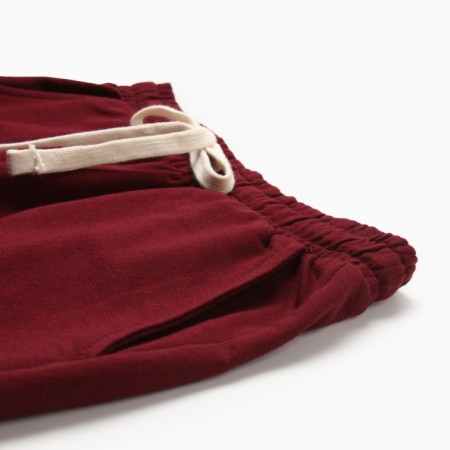Women's shorts, burgundy color, size 52-1