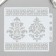 Plastic stencil "Damascus and ornament" 13x14 cm
