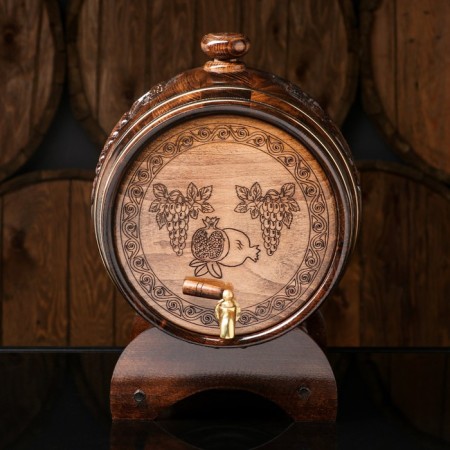 Barrel for drinks, dark, beech, 5 l, Armenia-2