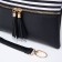 Bag Cross-Bodi with a zipper, black color