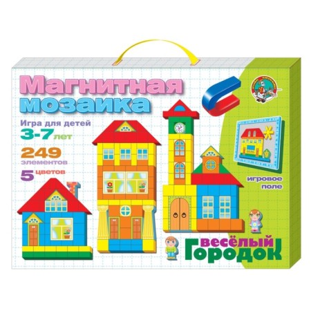 Magnetic mosaic "Merry Town", 248 elements-2
