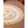 Openwork napkin for the table "Bouquet", d = 30 cm, color gold