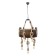 Barrel chandelier 7he27 40W Black 41x33x30 cm