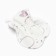 Baby scratches, pink color/hares, 0-3 months