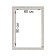 Frame for paintings (mirrors) 60 x 90 x 4 cm, tree "Versailles", white-gold