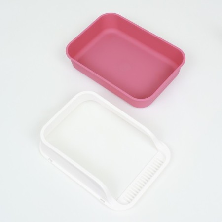 Toilet with side, 40x29x15 cm, burgundy-9