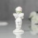 Souvenir Polystone "Angel in a pink wreath with a bouquet" MIX 6.8x2.8x3 cm