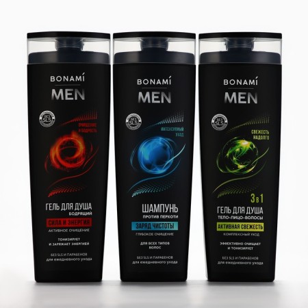 Hair shampoo for men, a charge of cleanliness, 400 ml, bonami-9