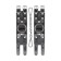 Pecado BDSM bracelets, with two straps, genuine leather, black
