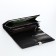 Women's wallet on magnets, black color