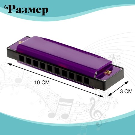 Harmonica Harmonica Harmaker, with a metal case and a case, MIX color-1