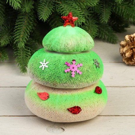 Growing gift grass "Christmas tree New Year, dress yourself" Gift packaging-5