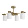Suspended lamp Freya Fr5446PL-04BS1 Kamelia, 550x400x290 mm, E14, 4x40W, brass color