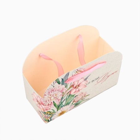Carriage for flowers folding "with all my heart", 17 × 13 × 7 cm-3