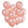 Latex ball 5 ", metal, set 100 pcs., Color Pink gold