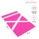 Naspinnik for gymnastics and dancing Grace Dance, 38x25 cm, pink color