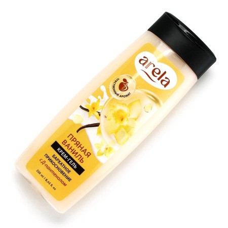 Arela shower cream gel, 250 ml, spicy vanilla aroma-6