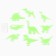 Set for creativity "dinosaurs", stickers for decor luminous in the dark