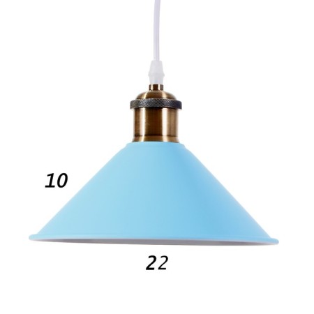 Lamp Bayerlux 1244/1bl E27 40W Blue 22x22x8.5-108 cm-3