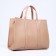 Bag Female Tout with zipper, beige color