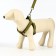 Acunition set is embossed, leash 120 x 2 cm, og 44-50 cm, yellow-black