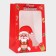 Gift package with the Santa Claus window 30 x 20 x 16 cm, red