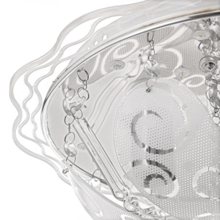 Economic light chandelier with PDU 33101/3 3x40W E27, LED backlight, chrome, 40x40x19 cm-5