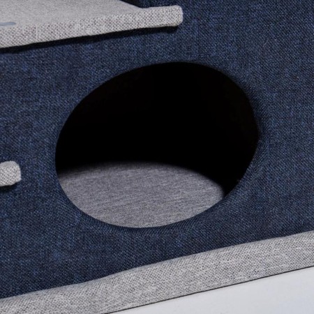 Animal-Lesenka House "Piggon", Rogozhka 39 x 38.5 x 32 cm, gray-blue-4