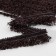 Decorative braid “Twydal”, one -sided, 35 mm, 5 ± 0.5 m, brown color