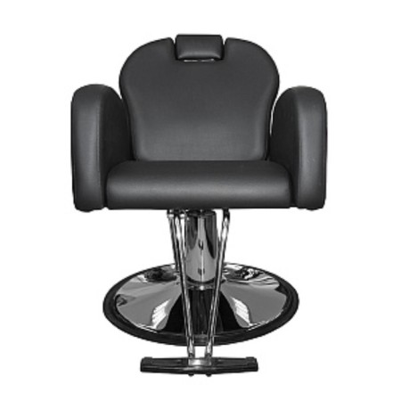 Hairdressing chair "Status", hydraulic lift, a disk with a stand for the legs, black color-4