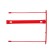 A set of mechanisms for the growth of stamm, plastic, 25 pcs., Reds