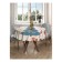The tablecloth "Gnomes decorate the Christmas tree", Round, Saten, D = 150 cm