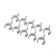 Arc clamp, d = 20 mm, set 10 pcs., Mix