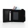 Male purse for magnet, department for bills, for maps, for coins, black color