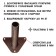 Flagste-bracket, mount for a flag, street, wall-mounted D-3.5 cm