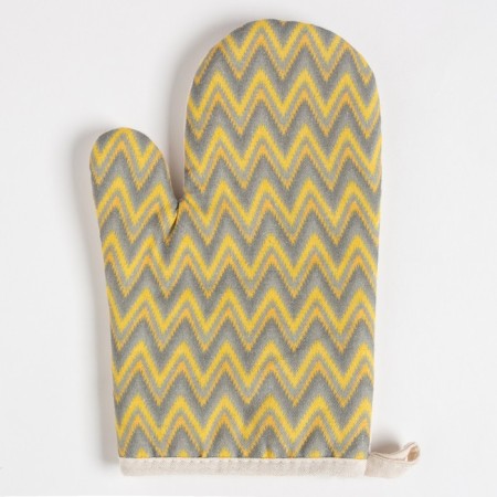 Kitchen set (2 items) of the “zigzags” shares, a grade 17x17 cm, mittens 26x16 cm, 100% p/e-1