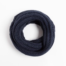 Female snood, dark blue color, size 120x31