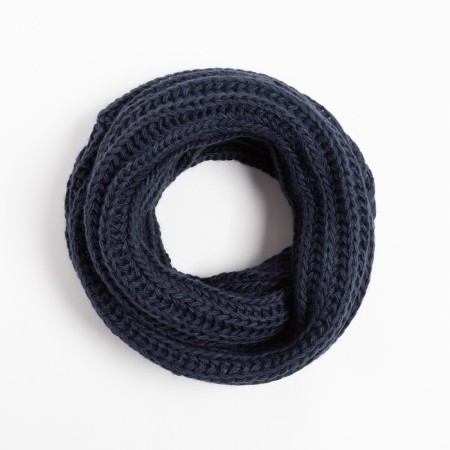 Female snood, dark blue color, size 120x31