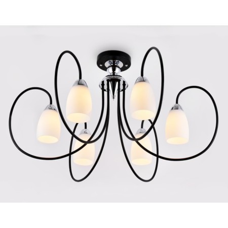 Ceiling chandelier Ambrella Light, Traditional, TR3121, 6HE27, Black Color, Chrome-1